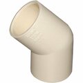 Charlotte Pipe And Foundry 1 In. Slip x Slip 45 Deg. CPVC Elbow 1/8 Bend CTS 02309  1000HA
